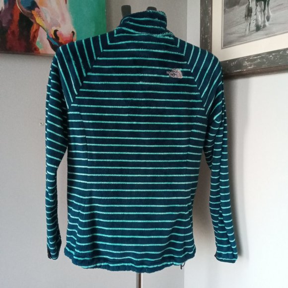 The North Face Women’s Osito Silken Fleece Striped Full Zip Jacket Size medium - Picture 2 of 10